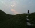 Maiden Castle. Nichts ausser Waellen ist uebrig..... (26 Kb)